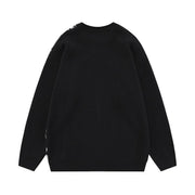 Vintage Anime Couple Sweater Oversize Knit