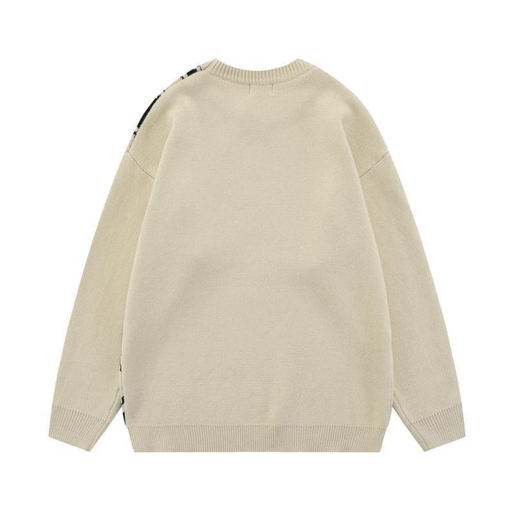 Vintage Anime Couple Sweater Oversize Knit