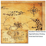 Vintage Style Movie Map