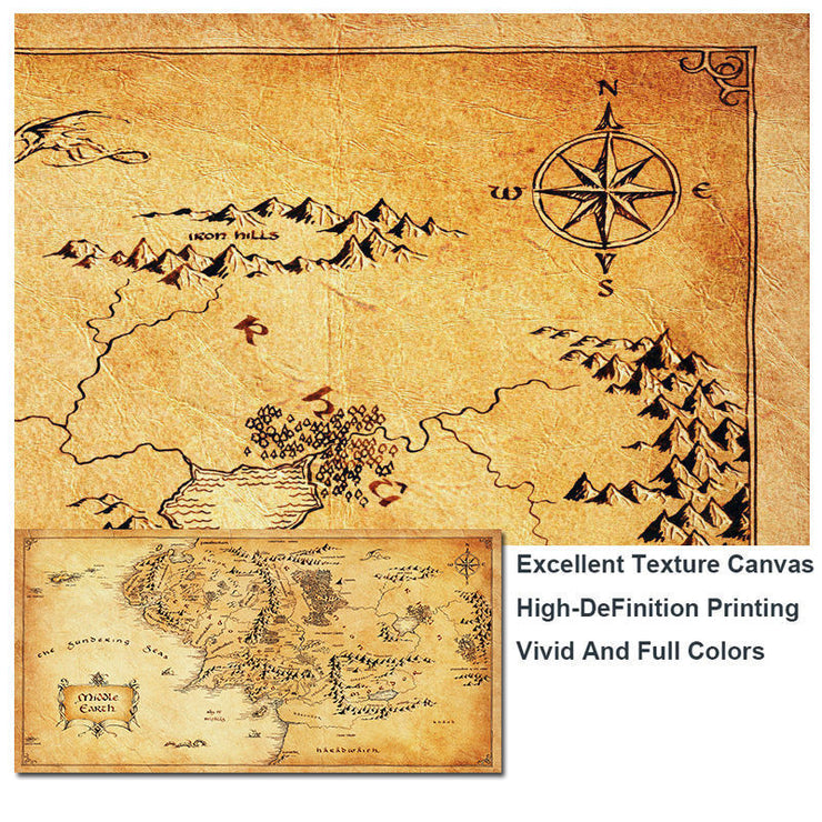 Vintage Style Movie Map