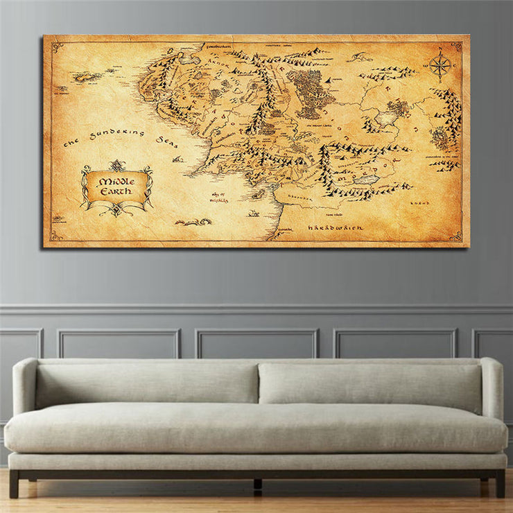 Vintage Style Movie Map