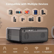 Projector With WiFi & Bluetooth