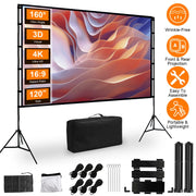 100inch Projector Screen With Stand