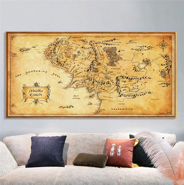 Vintage Style Movie Map